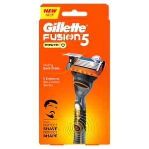 Gillette Fusion Power Razor for Men with styling back blade for Perfect Shave and Perfect Beard Shape 2 pack