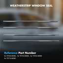 ECCPP Weather Stripping Window Trim fit for 2007-2011 for Toyota for Camry