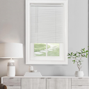 Cordless Light Filtering Mini Blind - 47 Inch Width, 48 Inch Length, 1" Slat Size - Pearl White - Cordless GII Morningstar Horizontal Windows Blinds for Interior by Achim Home Decor