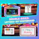 App Programmable LED Bottle Service Sign with Scrolling Message
﻿ RGB color changing vip letter presenter handheld light up board for nightclub, bar, party - includes 5 erasable markers ﻿