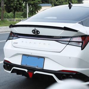 Trunk Lid Spoiler Wing Compatible with Hyundai Elantra 2021 2022 2023 Gloss Black M3 Style Trunk Spoiler Rear Wing