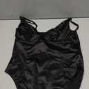 Velius Women's Sexy Metallic Shiny Bodysuit Tank Tops for Night Club Going Out (Black)