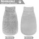 Malier Dog Winter Coat, Reversible Fleece Dog Cold Weather Coats, Windproof Warm Snow Puppy Jacket Vest Pet Clothes for Small Medium Large Dogs (Gray, XX-Large)
