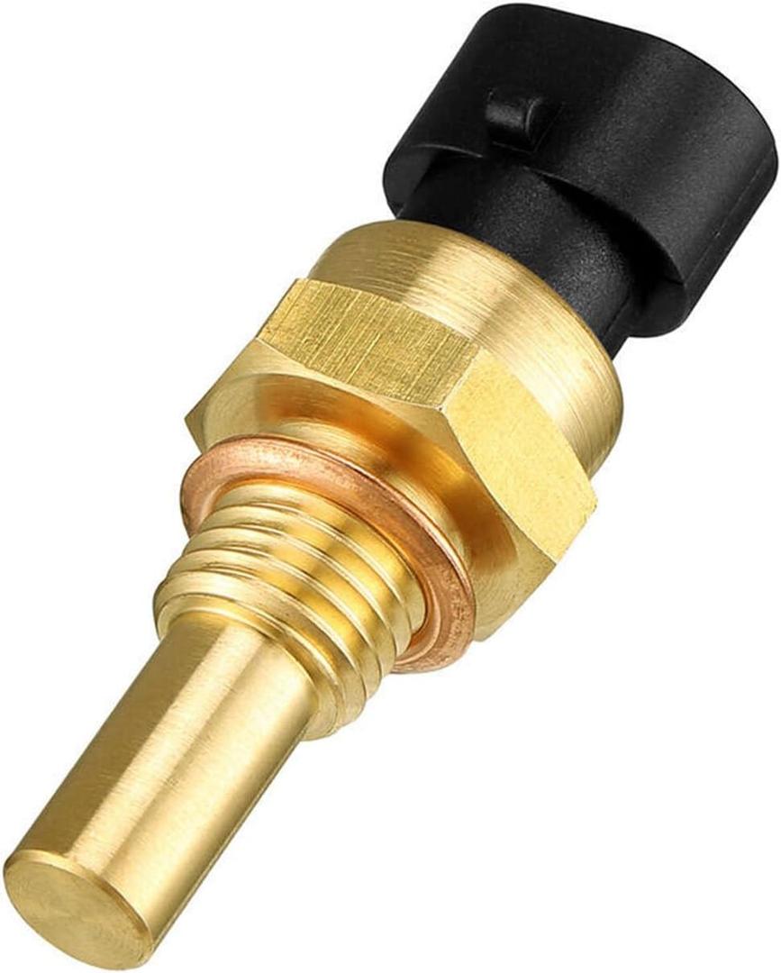 1 PC Engine Coolant Temperature Sensor, ECT Temp Sensor Compatible with Chevy GMC Cadillac Buick, Replacement OEM#12608814 15404280 12191170 60811520(Gold)