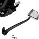 WOWTK Brake Lever + Brake Pedal Pad for Harley Softail Equipped w/Forward Controls Fat Bob FXFBS/FXFB,FXDR FXDRS,Low Rider ST FXLRST,Softail Standard,Sport Glide,Street Bob,Black