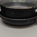 Amazon Basics Non Stick Kitchen Cookware 8-Piece Set, Non-Induction, Includes Pots and Pans, Black