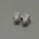Set of 2 Decorative Bunny Figurine- Ceramic Rabbit Statue/Sculpture for Home Garden Wedding Decor or More (Small)