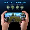 2 x Gaming Finger Sleeves for Sweaty Hands & Mobile Gaming, Smooth Touch Screen Thumb Protector, Anti-Slip Sweat-Proof Controller Accessories, Black (Black Finger Sleeves (10 PCS))