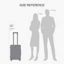 LEVEL8 Hard Shell 20 Inch Carry on Luggage Airline Approved, Polycarbonate, Blue