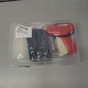 2 x Fine Stitch Gun for Clothes, Stitch Gun Quick Clothing Fixer with 2 Needles & 5000 Micro Fasteners(2500 Black & 2500 White),Tagging Gun, Hemming Gun Red