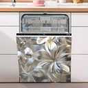 Dishwasher Magnet Sticker Cover Panel Decal Refrigerator Magnetic Sticker Decorative for Kitchen Decoration,Fridge Door Cover,Home Appliances Decor Stickers 23"x26"