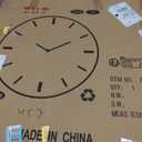 TOKCLOCKS Large 30 Inch Vintage Farmhouse Wall Clock with Wood&Metal Frame