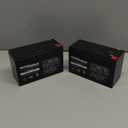 SEFEPODER 12 Volt 7ah Rechargeable Sealed Lead Acid Battery 2 Pack (F1 Terminals)