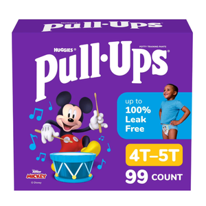 Pull-Ups Boys' Potty Training Pants, Size 4T-5T Training Underwear (38-50 lbs), 99 Count