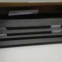 GXYAWPJ 24 Inch Floating Shelves for Wall Rustic Black Wood Wall Shelves for Bedroom Set of 4