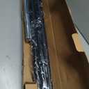 Ivilon Drapery Treatment Window Curtain Rod - Square Design 1 1/8 Rod. 120 to 240 Inch - Black