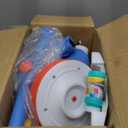 Electric Baby Balance Bike with Bubble Machine for 1 Year Old Boys Girls 4 in 1 Toddler Balance Bike 12-48 Month Kids Bubble Bike Ride Toys First Birthday Gift with Powered Motor,Music,LED Lights