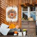 6 x Fall Garden Yard Flag 28 x 40 Inch Outside Double Sided Burlap Pumpkin Rugby Maple Leaf Welcome Flag Farmhouse Holiday Patio Lawn House Outdoor Decorations (Multicolor)