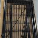 FXW Garden Fence Outdoor for the Yard – 40in(H) x 18.2ft(L) Heavy Duty Metal Animal Barrier for Dog, No Dig Decorative Dog Fence, 8 Panels, Black