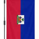 Haiti Garden Flag 12x18 Inch Double-Sided Vivid Color Haiti Flag Indoor and Outdoor Decor for Yards, Lawns, Streets, Parade, Celebration Activities