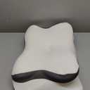 EDX Cervical Pillow for Pain Relief, Ergonomic Side Sleeper Pillow for Orthopedic Contour Support for Bed Sleeping, Memory Foam Orthopedic Pillow for Back Stomach Sleepers,Dark Gray