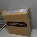 Marathon 15x6.50-6 Pneumatic Tire and Wheel Assembly, Centered Hub, Contractor-Grade Bushings, Replacement Riding Lawn Mower Front Tire, Easy Install Assembly, 20346