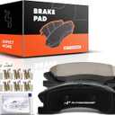 A-Premium Front Ceramic Brake Pads Compatible with Jeep
for Grand Cherokee 1999 2000 2001 2002 2003 2004, with Hardware, 4-Pack
