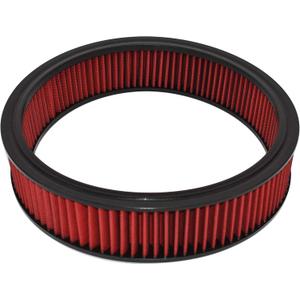A-Team Performance 14x3 Air Filter Element - Red Round Cotton Fiber - Washable & Reusable High-Flow Filter - Compatible with Chevrolet, Buick, GMC, Ford, Mopar, Oldsmobile & Pontiac A-Team Performance 14x3 Air Filter Element - Red Round Cotton Fiber - Washable & Reusable High-Flow Filter - Compatible with Chevrolet, Buick, GMC, Ford, Mopar, Oldsmobile & Pontiac