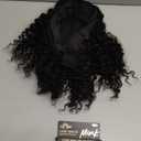 Deep Wave Headband Wig Human Hair 12 Inch Curly Headband Wigs for Black Women Human Hair Glueless None Lace Front Wig Brazilian Virgin Hair Wear and Go Wigs 150% Density Natural Black Color