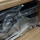 Queen Size Floating Bed Frame with USB Charging Station and LED Lights, Modern Metal Platform Bed Frame with Mattress Slide Stopper, Noise Free No Box Spring Needed and Easy Assembly