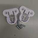 Nuanchu 4 Pack White Replacement Brackets Closet Replacement Brackets Kit Rail Holders Compatible with IKEA Pax Komplement Closet System