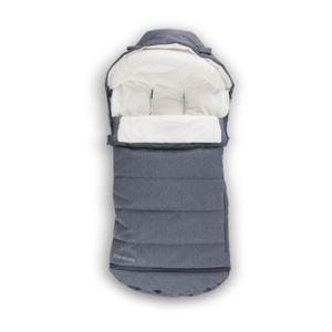 UPPAbaby CozyGanoosh 2-in-1 Seasonal Footmuff - Easily Attaches to UPPAbaby Strollers + RumbleSeat Versatile, Ultra-Plush Zip-Out Liner for Cold Weather - Julian (Dusty Blue Mélange)