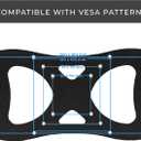 HumanCentric VESA Mount Adapter Plate for 200x100 mm VESA Patterns, Conversion Kit for 75x75 and 100x100 mm Patterns to 200 x 100 mm, Hardware Included
