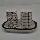 Tabletops Gallery Salt and Pepper Set- Dots/Grid