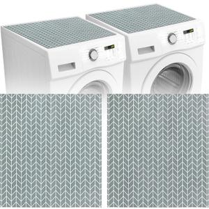 Actvty Washer and Dryer Covers for the Top, 2 Pieces 25.6'' x 23.6'' Washer Dryer Top Protector Mat, Diatomite Rubber Washing Machine Top Covers Non-Slip Scratch Protection Dust-Proof