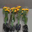 Solar Lights Outdoor Garden Decor,4 Pack with 24 Sunflower Lights,Solar Flowers Lights Waterproof,Birthday Gifts for Mom Women Grandma,Outside Decorative Stakes Light for Landscape Yard Patio Lawn