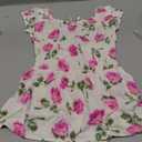 The Children's Place girls Floral Smocked Babydoll Dress (Fair Ivory, XS)