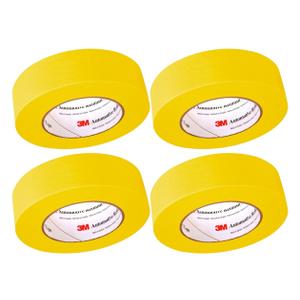3M Automotive Refinish Masking Tape, 36 mm x 55 m, High-Temperature Resistant  4-Pack for Clean Paint Lines