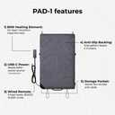 NESTOUT 60W USB-C Heated Camping Pad for Chairs & Sleeping Bags, Gray