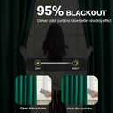 KEQIAOSUOCAI Dark Green Pinch Pleated Blackout Curtains for Small Windows - Thermal Insulated Christmas Green Curtain Drapes with Hooks40 x 45 Inches Long-2 Panels Set