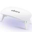 ohora Care LED Lamp for Semi Cured Gel Nail Strips - 6W Max, 2 Timers (45s / 60s), Portable Lamp for Curing Gel Nail Art, For Gel Stickers and Strips Only