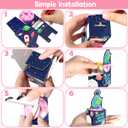 28 Pack Valentines Day Gifts for Kids, Galaxy Slime with Greeting Card Box Stress Relief Fidget Toy for Kids Party Favor, Valentine's Day Classroom Exchange Prizes Gift Set