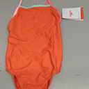 Speedo Girl's Swimsuit One Piece Thin Straps (Orange) Tropic Coral, 10