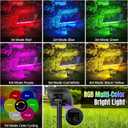 WENATY Solar Spot Lights Outdoor Color Changing, [7 Mode/12 Pack] Christmas Landscape Spotlights, Solar Lights Outdoor Waterproof,Led Powered Flood Light for Halloween Pathway Yard Garden Tree Walkway