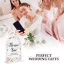 2 x Wedding Sign Decor, Flower Bar Sign, 5x7 Inch Arch Acrylic, Wedding Sign for Reception & Event Party, Bridal Shower Decorations, Wedding Table Sign Accessories for Anniversary And Event (Wildflower)