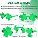 2 x 2 Pair Star Shaped Sunglasses Transparent Color Star Glasses Pentagram Glasses for Women Children Party Favor (Green)