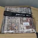 Roxstand 8x10 Area Rugs for Living Room, Vintage Washable Rug with Non-Slip Backing, Stain Resistant Large Area Rug for Dining Room, Soft Rugs for Bedroom (Grey/Brown/Tan, 8'x10')