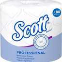 Scott Professional Standard Roll Bulk Toilet Paper (04460), 2-Ply, Elevated Design, White, Individually Wrapped (80 Rolls of 550 Sheets, 44,000 Sheet Total)