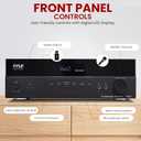 Pyle 5.2 Channel Hi-Fi Home Theater Receiver - 1000W MAX Wireless BT Surround Sound Stereo Amplifier System with 4k Ultra HD Support, MP3/USB/DAC, Ideal for Immersive Home Audio Experience