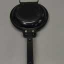 Qiilu Double Sided Non Stick Ceramic Coating Flip Frying Pan Pancake Maker - Green Iron Household Kitchen Cookware